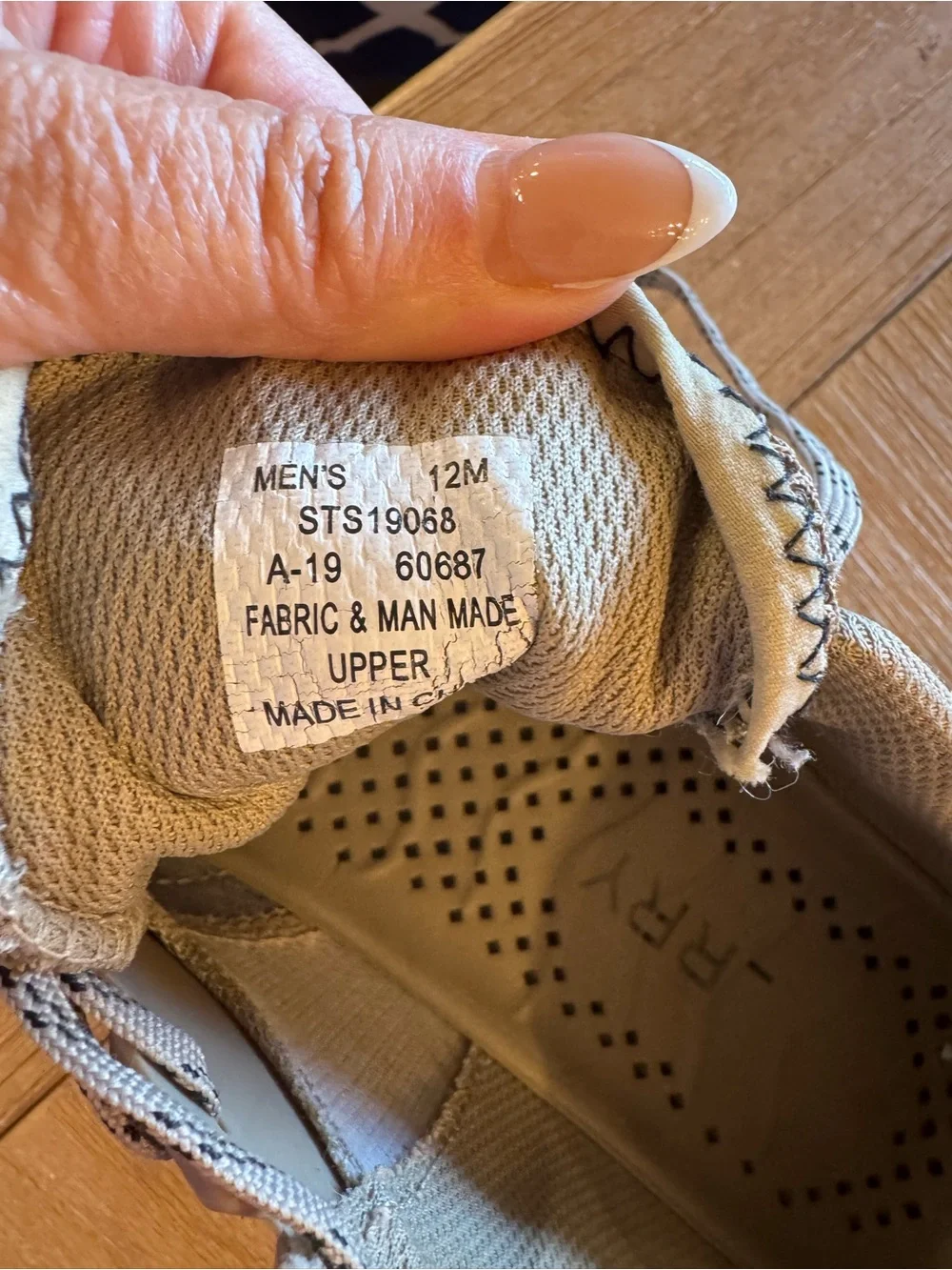 Sperry Men’s Taupe Mesh Boat Sneakers